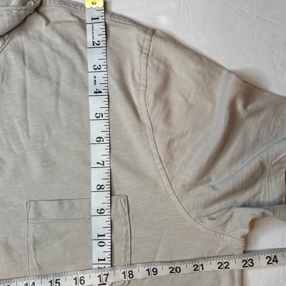 J.Crew Men’s Cream Polo Shirt Classic Garment-Dyed Slub Cotton 100% Size L